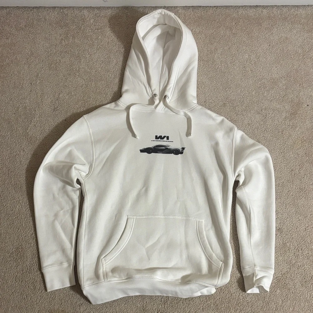 White McLaren W1 Graphic Hoodie - Picture 1 of 4